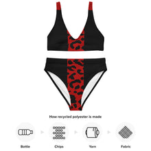 Load image into Gallery viewer, Recycled high-waisted bikini SW23-15B
