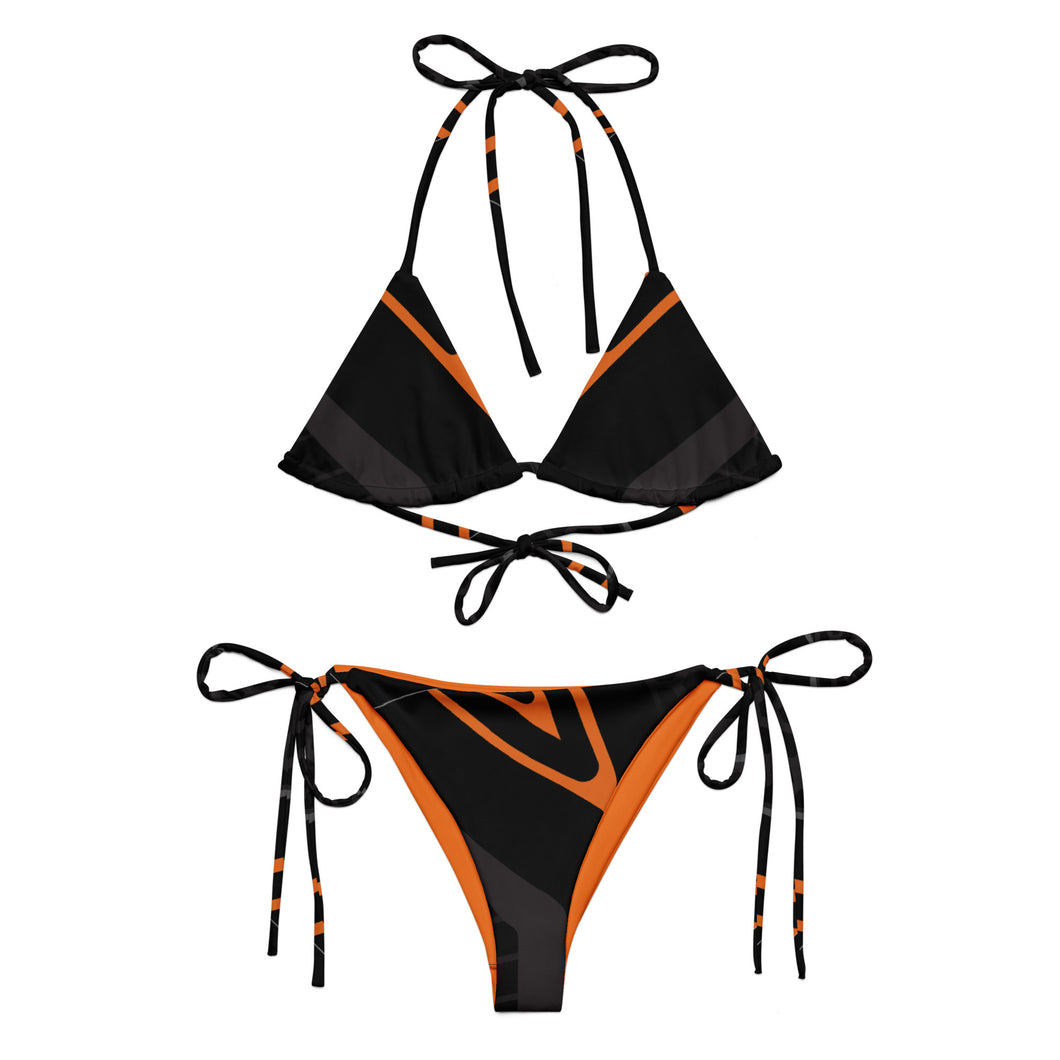 All-over print recycled string bikini SW23-3A
