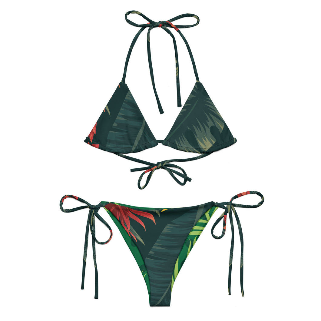 All-over print recycled string bikini SW23-13A