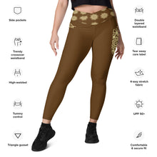 Load image into Gallery viewer, Crossover Leggings with Pockets PF-N22-007WBN
