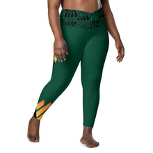 Load image into Gallery viewer, Crossover Leggings with Pockets PF-N22-008W Brit Green
