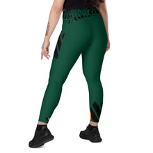 Load image into Gallery viewer, Crossover Leggings with Pockets PF-N22-008W Brit Green
