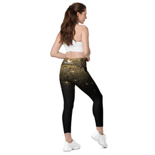Load image into Gallery viewer, Crossover leggings with Pockets PF-D22-001WCL Sparkle
