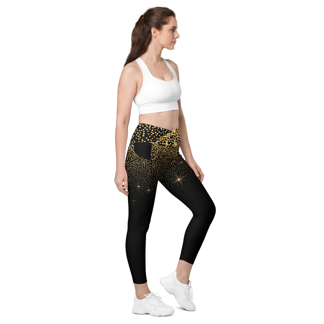 Crossover leggings with Pockets PF-D22-001WCL Sparkle
