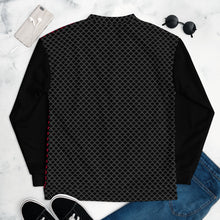Load image into Gallery viewer, Bomber Jacket PF-N22-700 Black &amp; Carmine Eclipse Geometric
